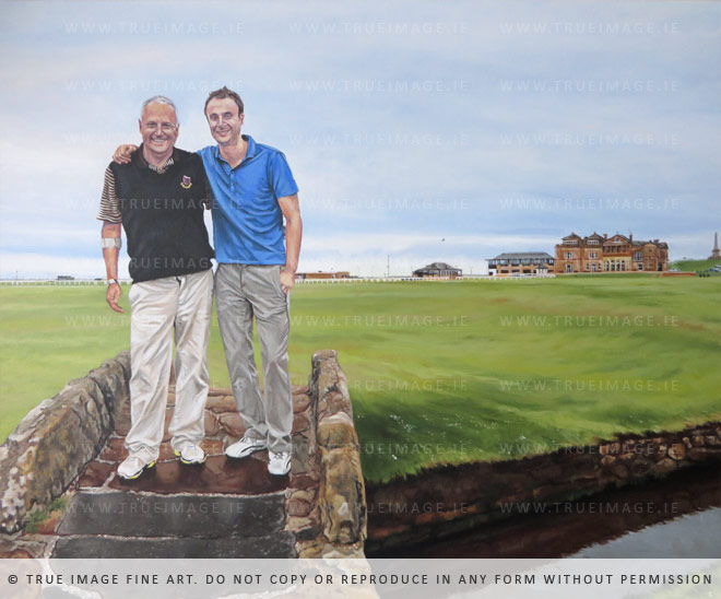 family portrait painting from st. andrews