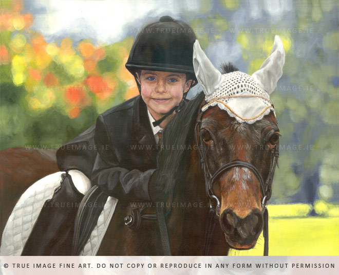 boy on a horse painting