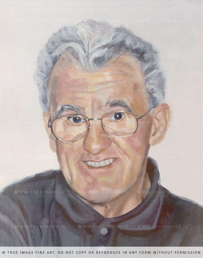 man portrait acrylic
