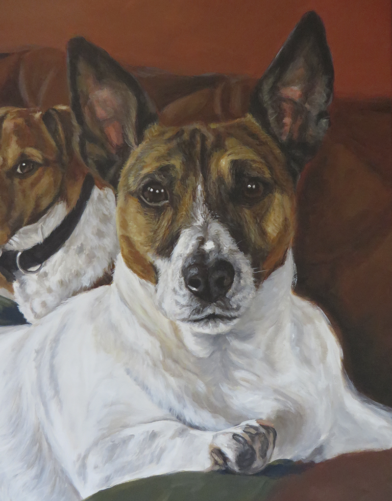 close up view of the portrait