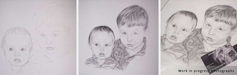 children portrait in progress photographs