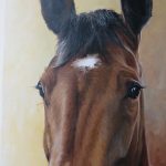 horse painting detailed photo