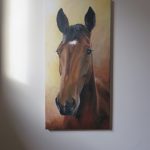 horse painting on a wall