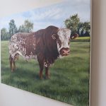 painting of a bull