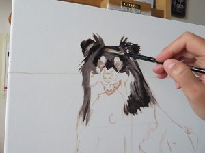 Shadow's portrait in progress