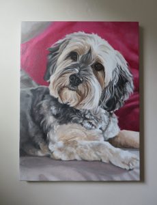 yorkshire terrier painting