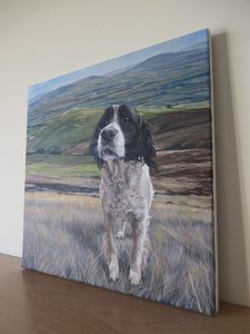 dog portrait canvas