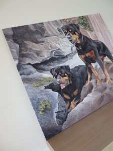 dog portrait canvas