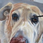 progress of labrador painting