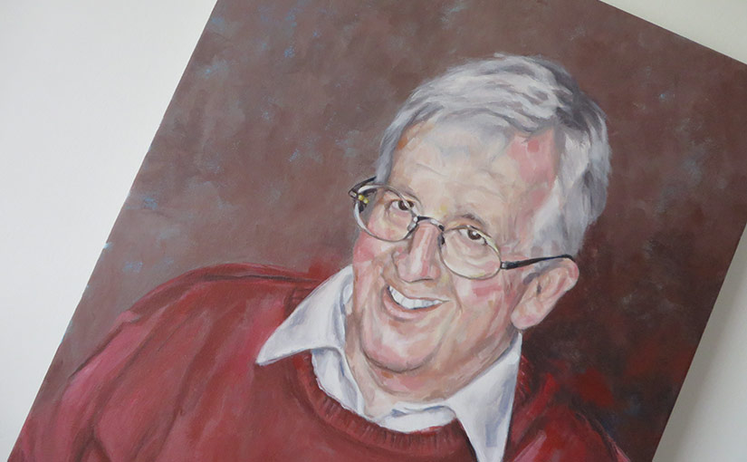 man painting
