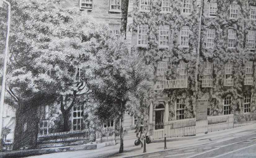 Leeson Street Building Drawing – TRUE IMAGE FINE ART