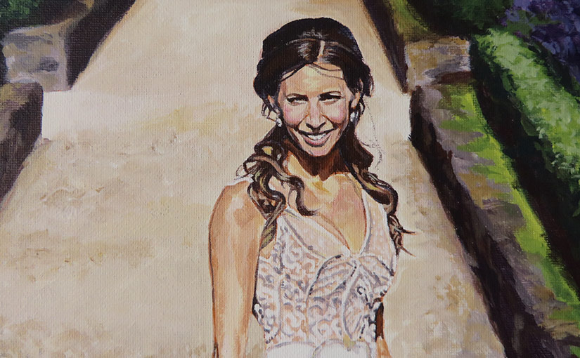 bride portrait detail