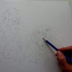 dog drawing sketch