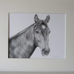 mounted drawing