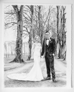 bride and groom portrait