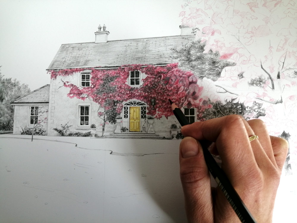 How to draw An Easy House step by step - Drawing Photos