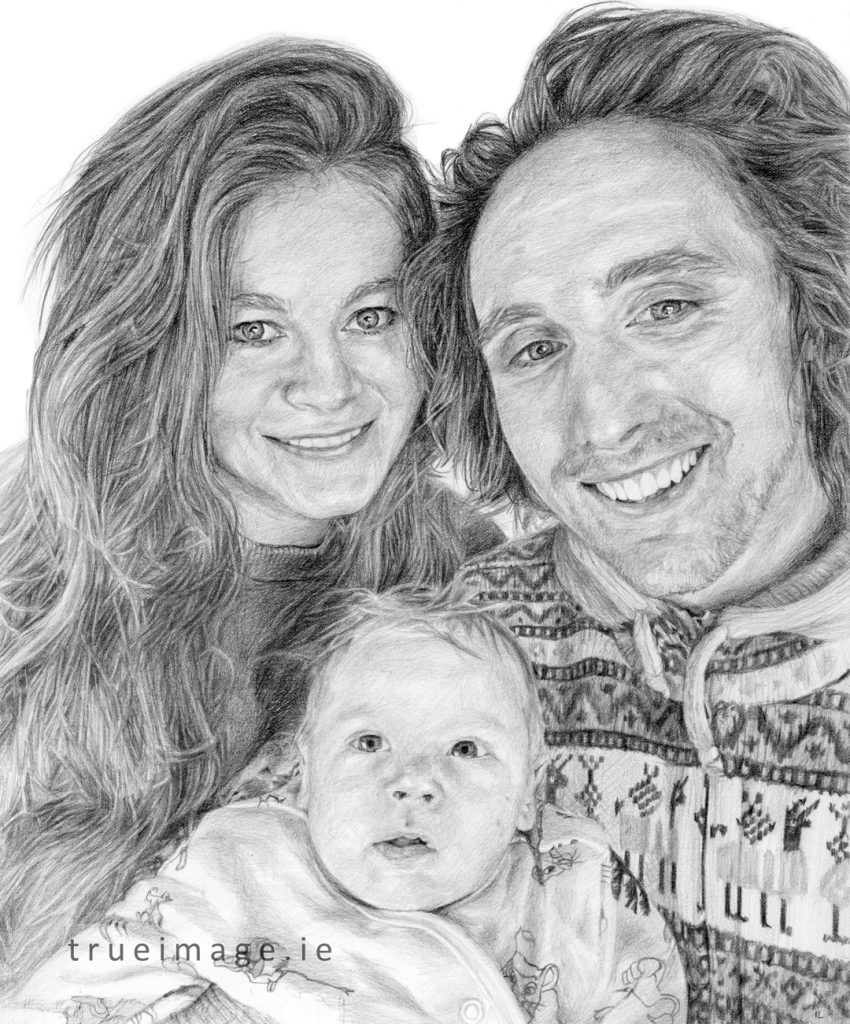 family portrait drawing