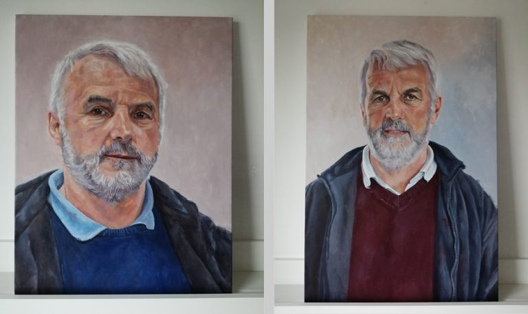 finished portrait paintings on canvas