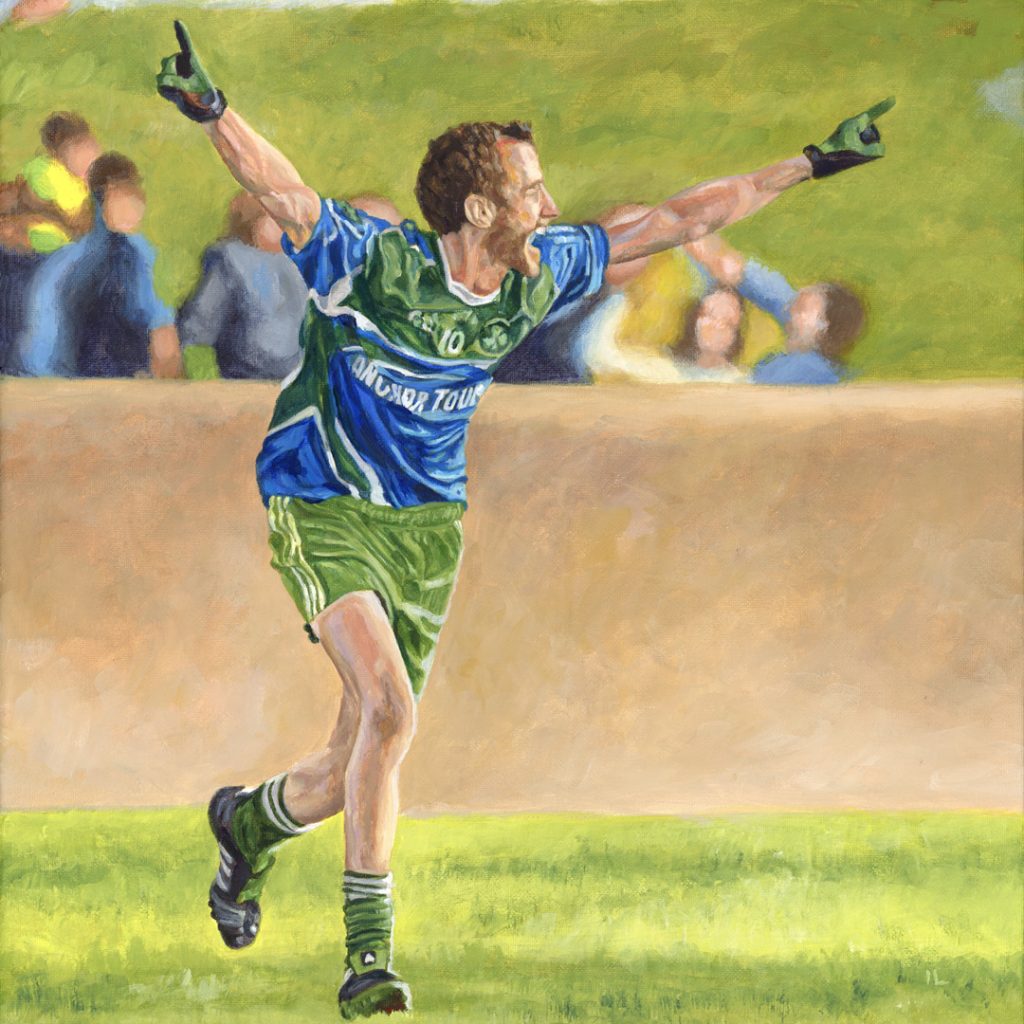 sports painting from a photo