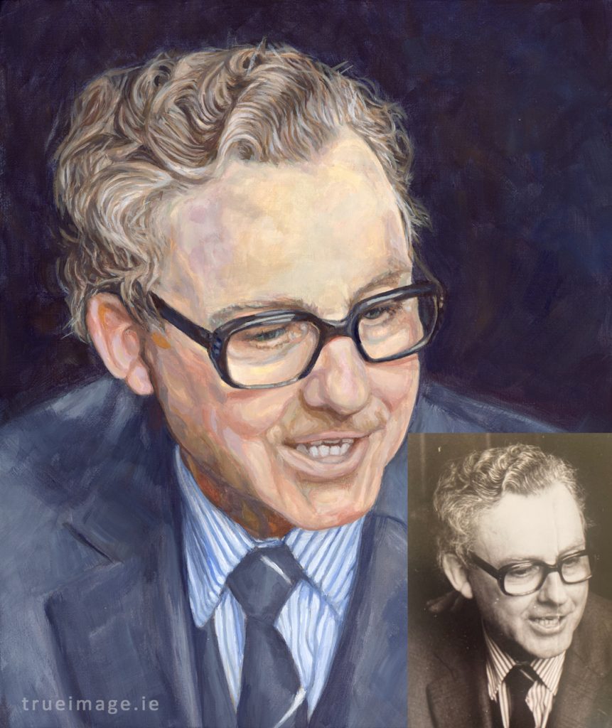 portrait painting of a man by a portrait artist kildare