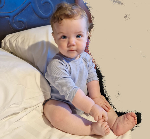 reference photo for a baby portrait