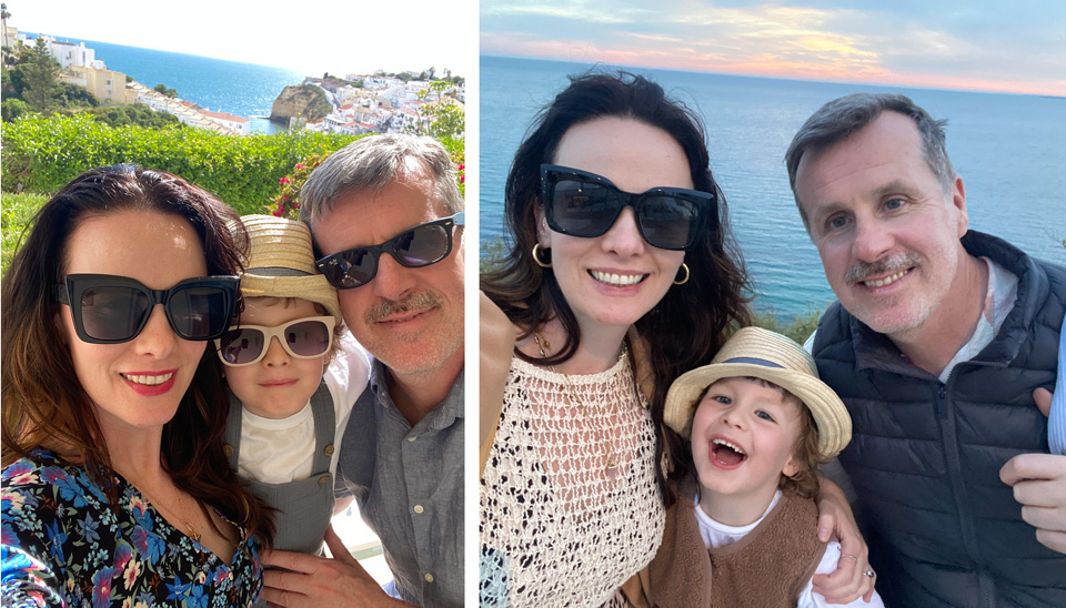 client photos for a family portrait painting in acrylic
