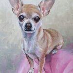 chihuahua painting in progress 3