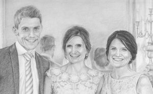 wedding portrait drawing