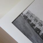 mounted drawing of trucks