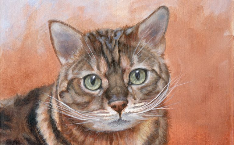 tiger cat painting