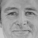 drawing of a man - detail