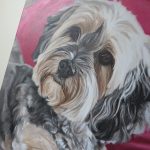 yorkie painting canvas