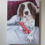 english springer spaniel painting