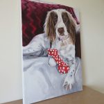 acrylic dog portrait