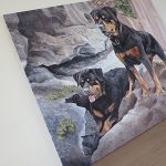 dog portrait canvas