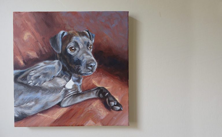 dog painting