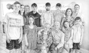 large pencil portrait drawing