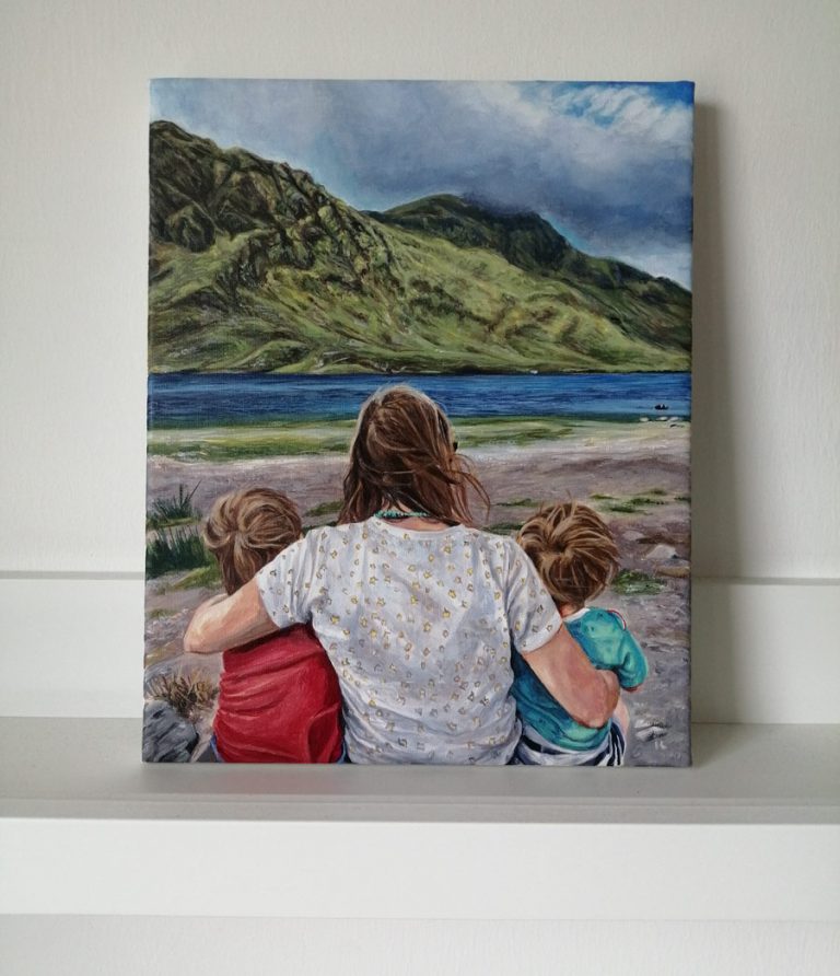 acrylic landscape painting on canvas