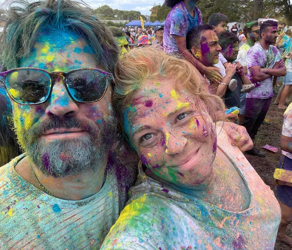 portrait reference photo for a couple's selfie painting