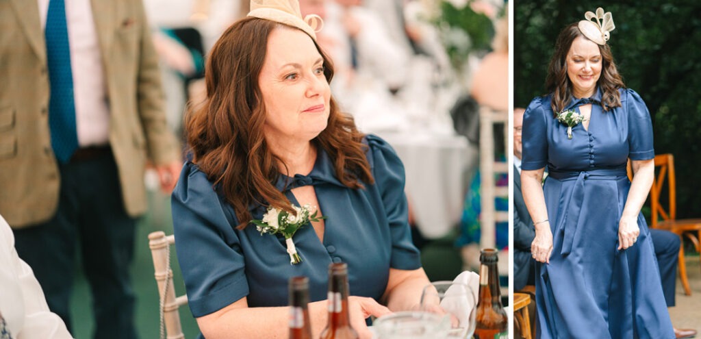 photos used for a portrait painting of a mother of the bride
