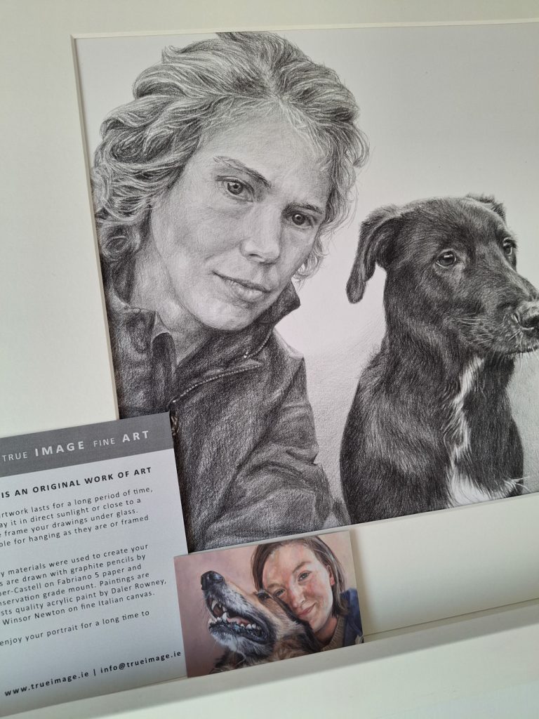 portraits from photos by artist in kildare