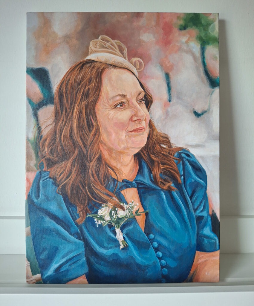 acrylic painting from a photo on canvas