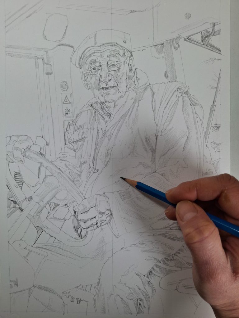 pencil sketch from photo