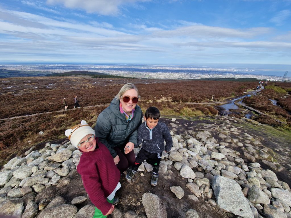 photo for a portrait painting of a family at ticknock